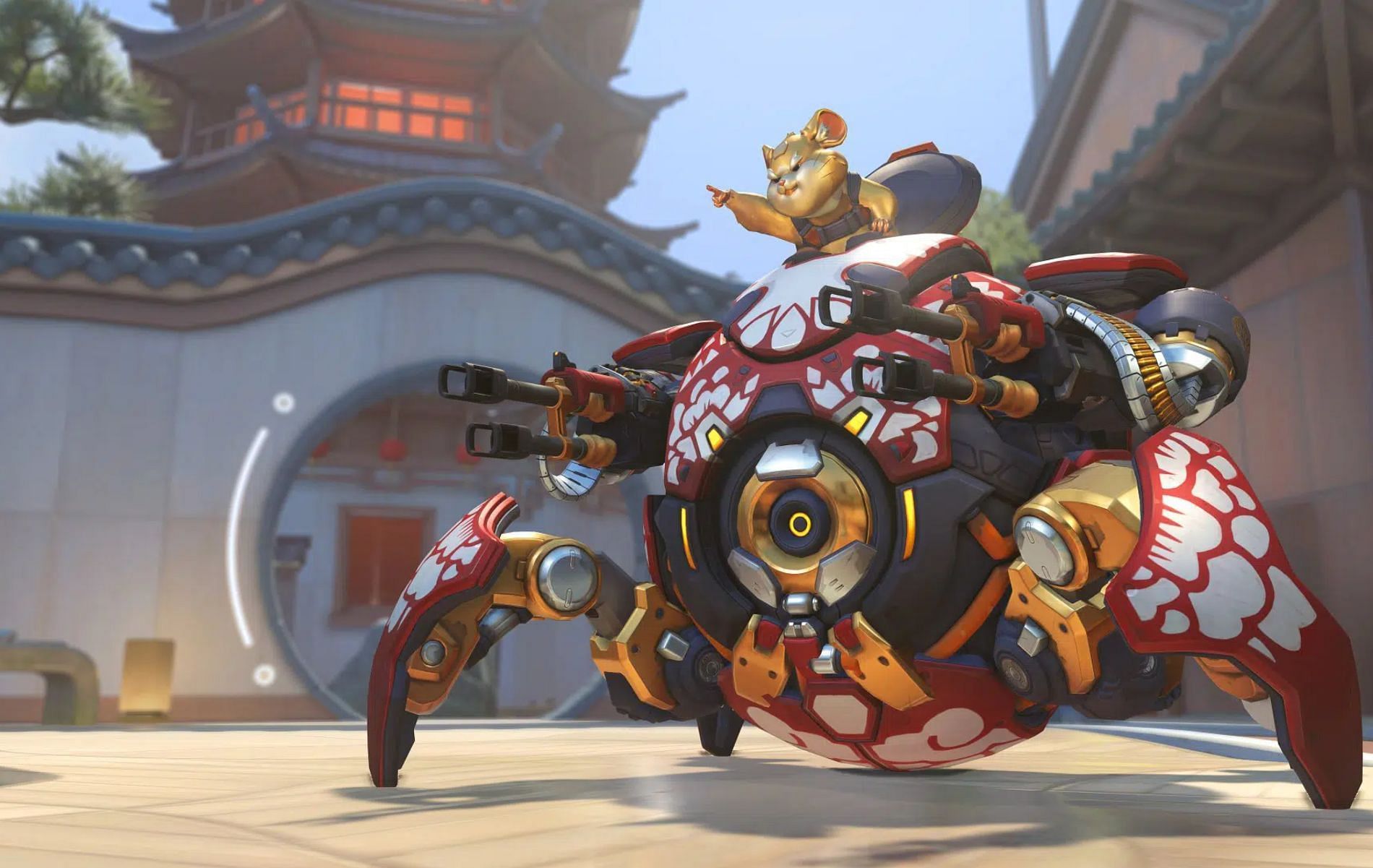 Wrecking Ball is not only sturdy but also possesses mines and a self-destruct ability (Image via Blizzard Entertainment)