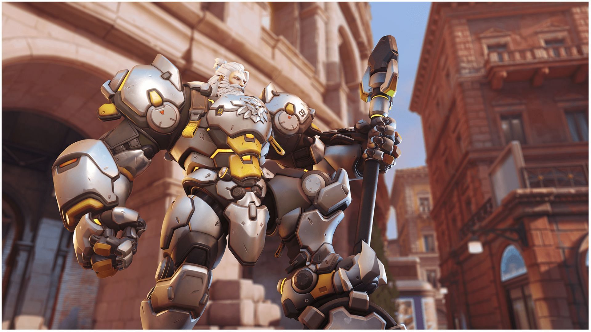 Reinhardt is a tank character in Overwatch 2 (Image via Activision Blizzard)