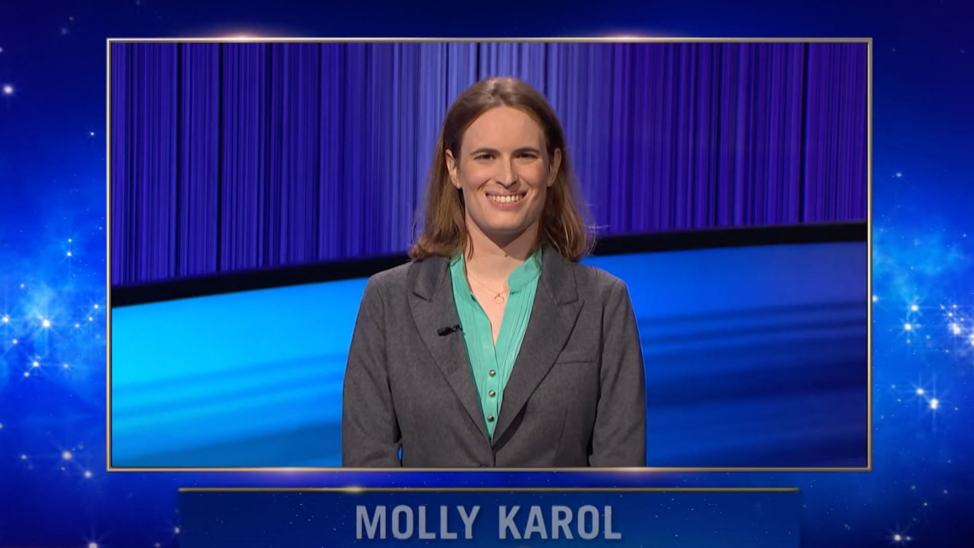 Molly Karol: Tonight&#039;s winner (Image via Jeopardy)