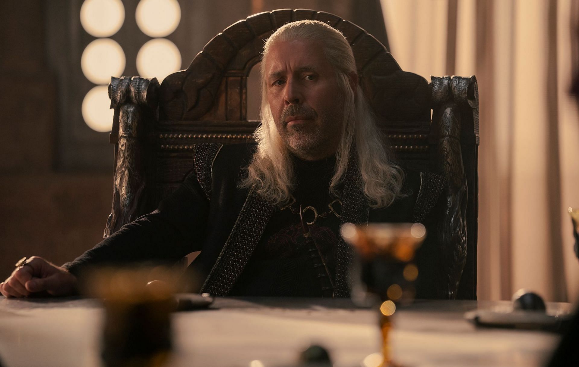 King Viserys in House of the Dragon (image via HBO)