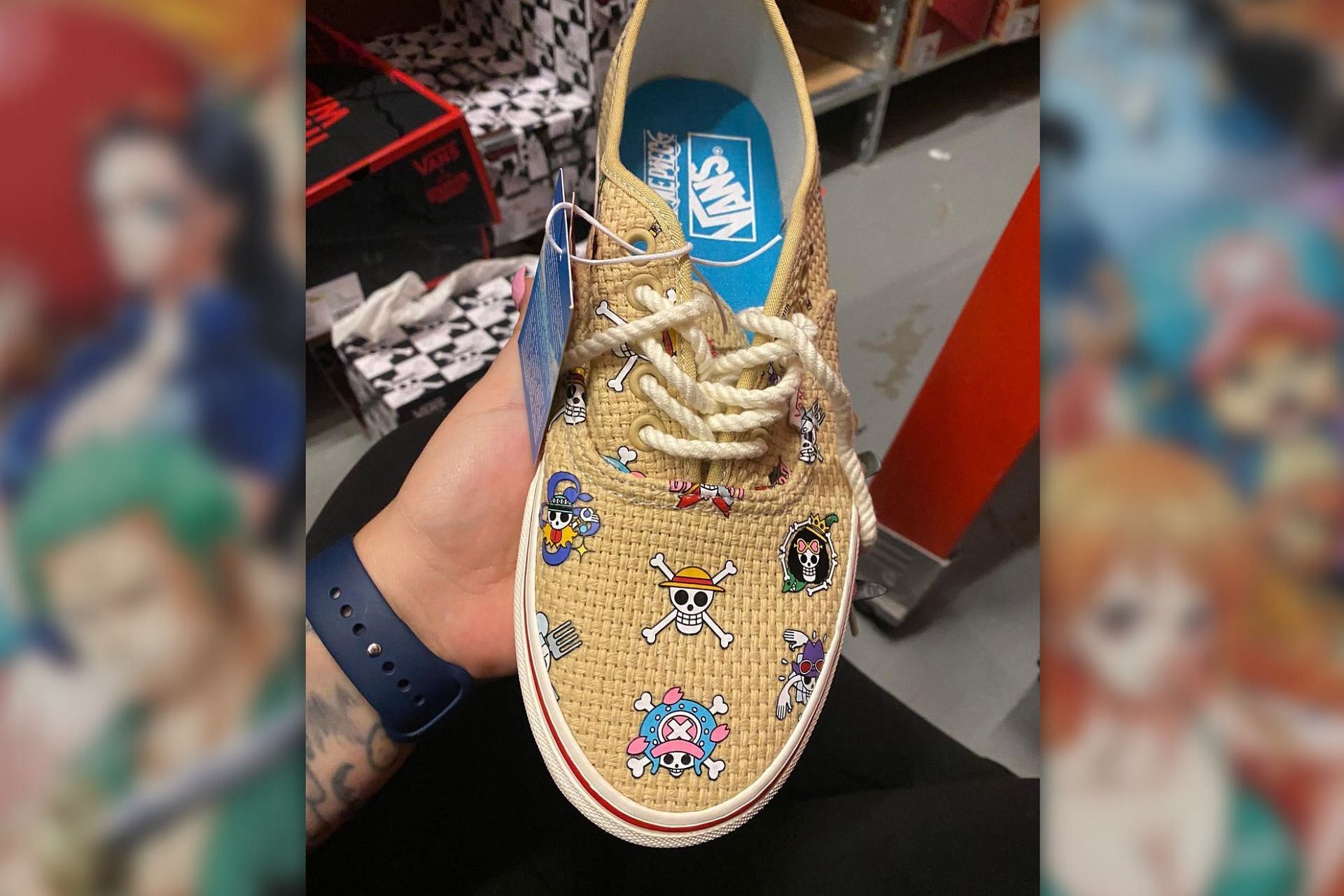 One Piece x Vans sneakers (Image via @ovrnundr.io / Instagram)