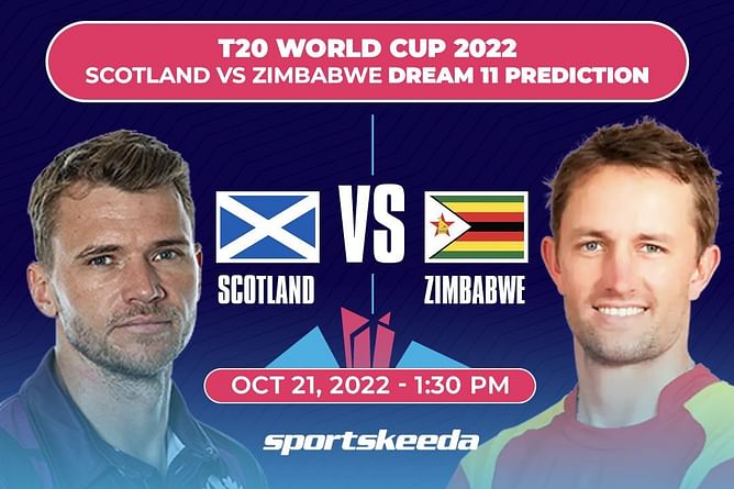 SCO vs ZIM Dream11 Prediction: Fantasy Cricket Tips, Today's Playing 11, Player Stats, Pitch Report for ICC Men's T20 World Cup 2022, Match 12