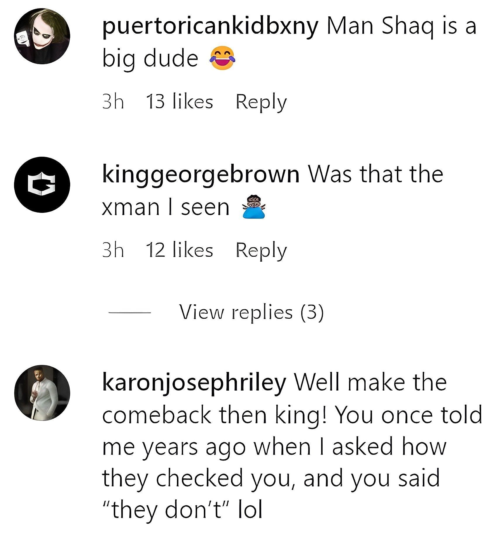 Fans react to Shaq&#039;s IG post