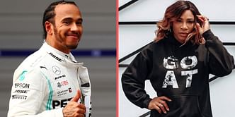 Serena Williams shares adorable moment with Lewis Hamilton at 2022 US Grand Prix