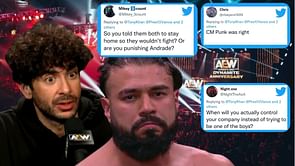 "Are you punishing Andrade?" - Twitter blasts Tony Khan for dismissing top AEW star prior to Dynamite amidst backstage feud