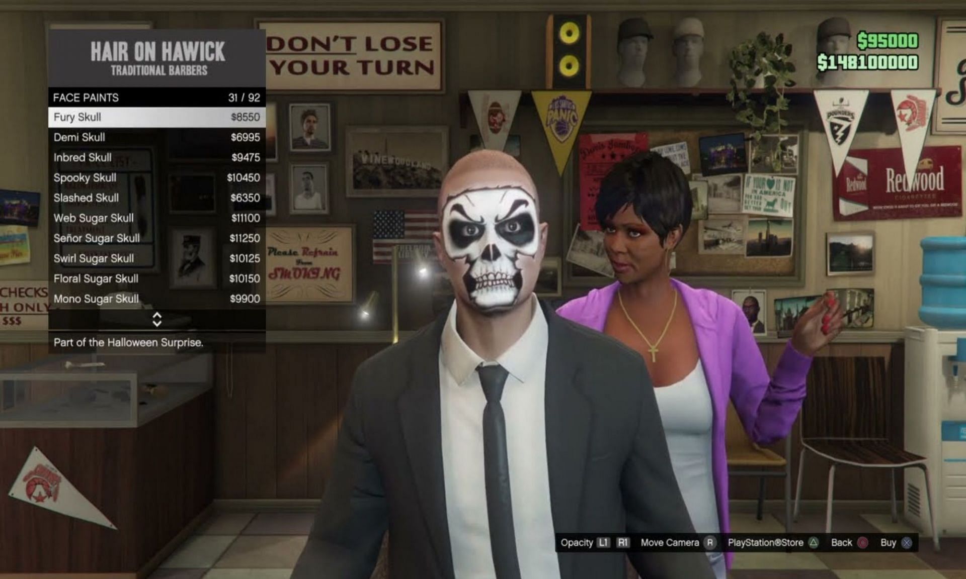 Gta online halloween face paint