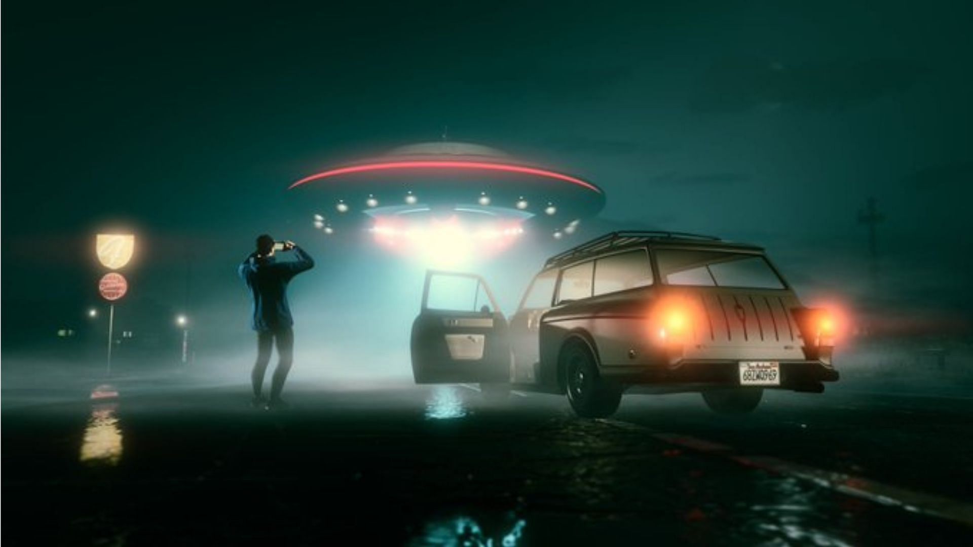 A brief about UFO location for October 16, 2022 in GTA Online (Image via Rockstar Games)