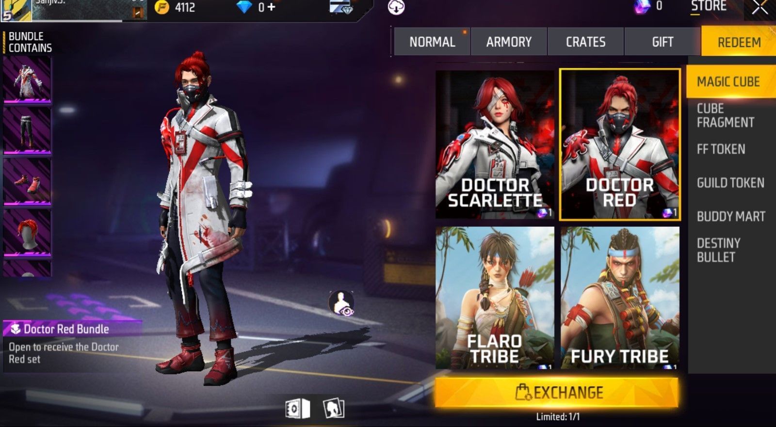 Free Fire Max brings Scarlet Monster Club Bundle, Claim now