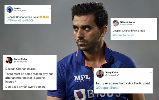 India vs South Africa: "What is he made up of? Glass?" - Fans react as Deepak Chahar is likely to be ruled out of ODI series