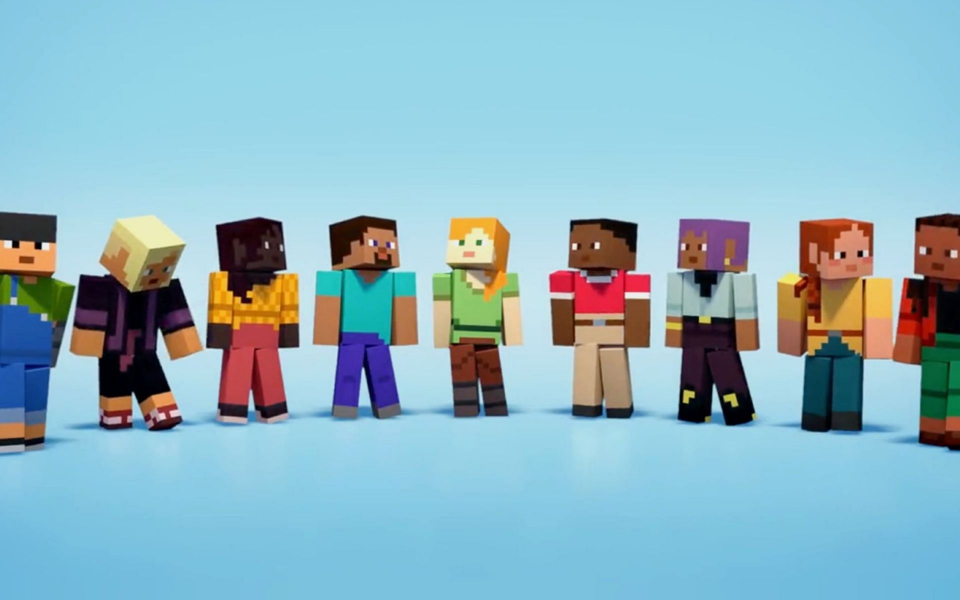 One of the many 1.20 features is new default skins (Image via Mojang)
