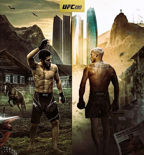 UFC 280 fan-made poster [image via @@momoCzhetin on Twitter]