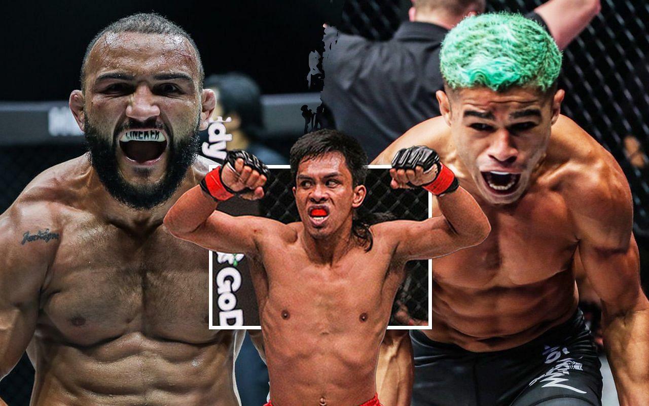 John Lineker (left), Kevin Belingon (middle), Fabricio Andrade (right)