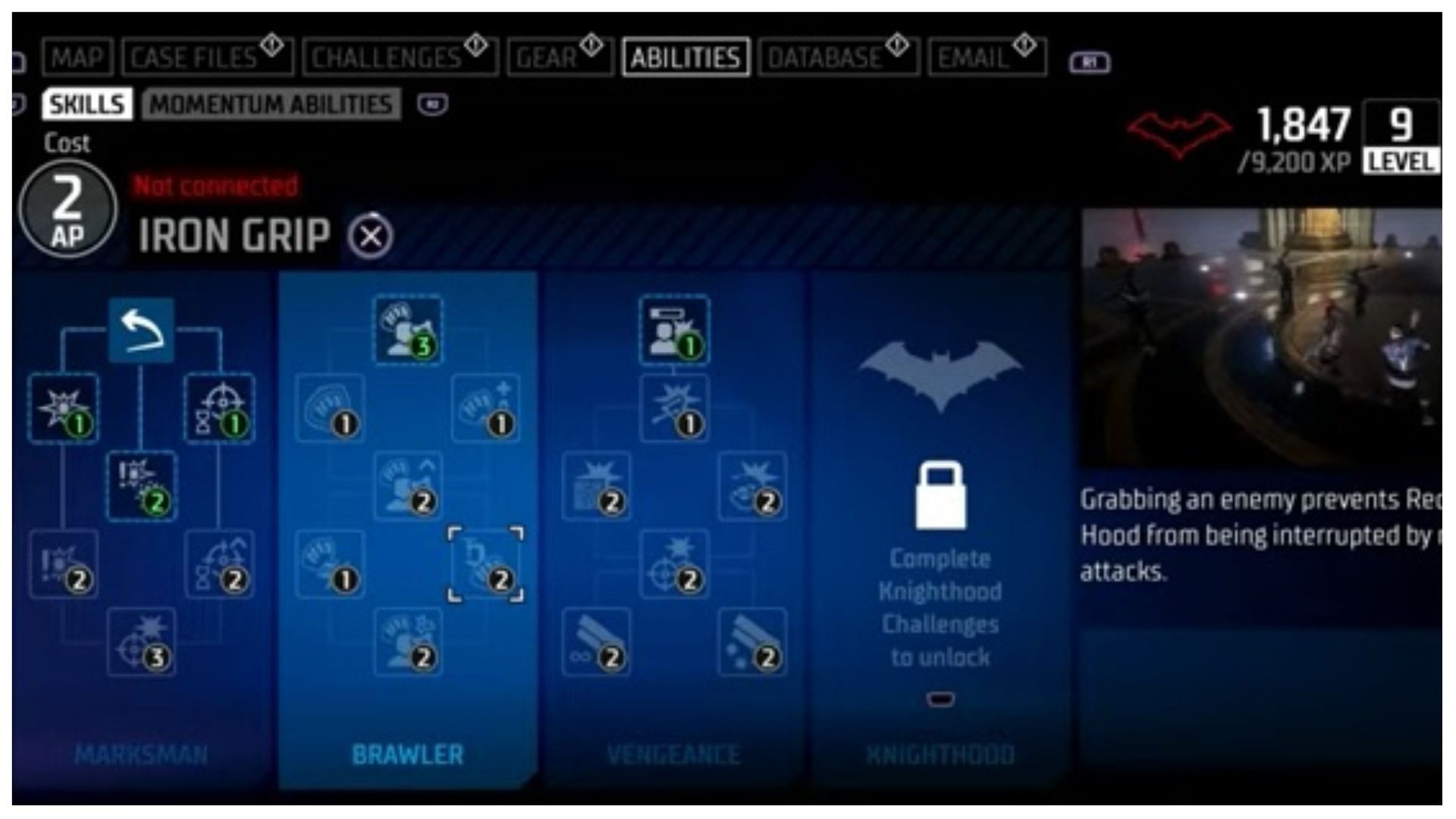 Iron Grip will prevent Red Hood from being interrupted by enemy attacks. (image via YouTube/TonyBingGaming)