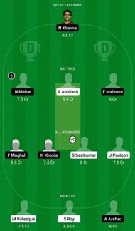 Dream11 Team for Gozo vs Marsa - ECS Malta T10 2022.