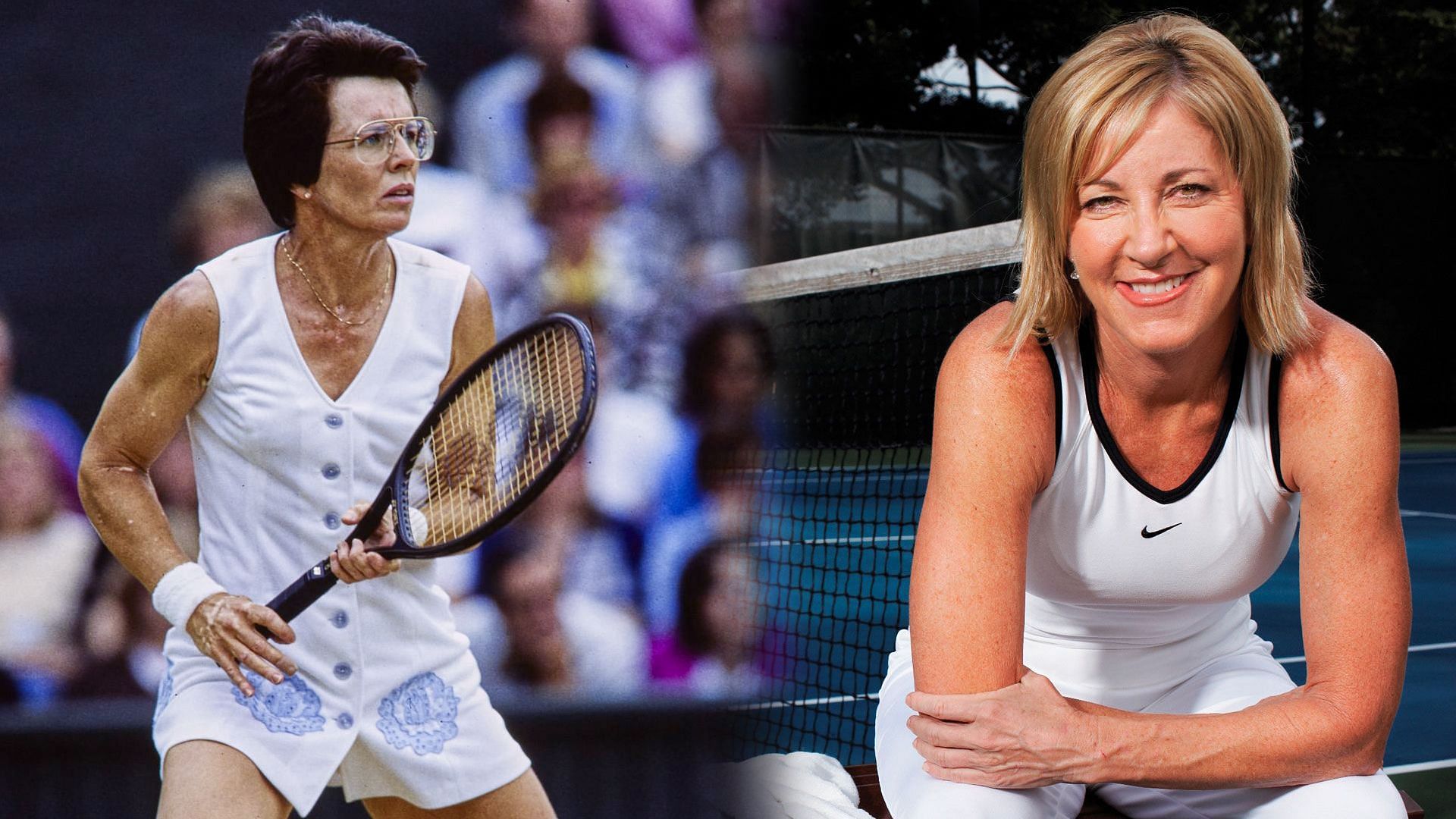 Billie Jean King supported Chris Evert during her initial years