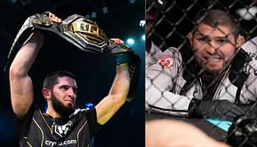"I didn't lose the belt"- Khabib Nurmagomedov explains why its only fair that he got to put the belt around Islam Makhachev after his win at UFC 280