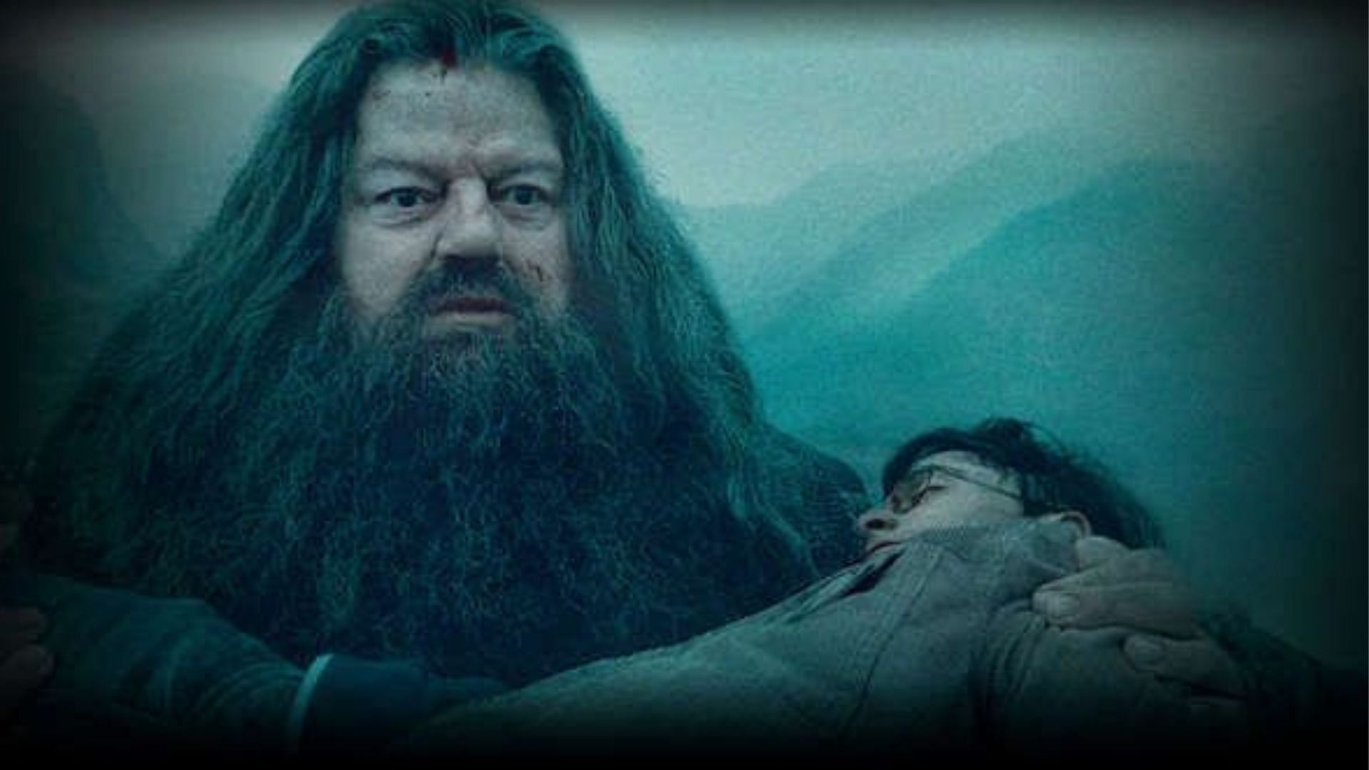 Rubeus Hagrid carrying Harry (Image via Quotev)