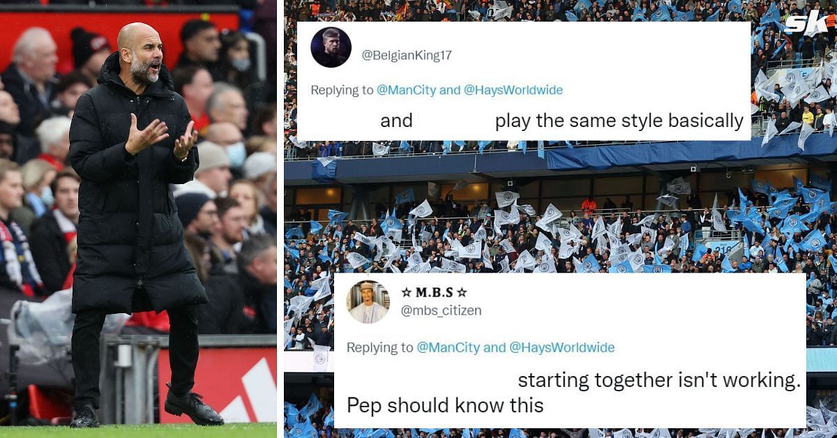 Manchester City fans not happy with Pep Guardiola
