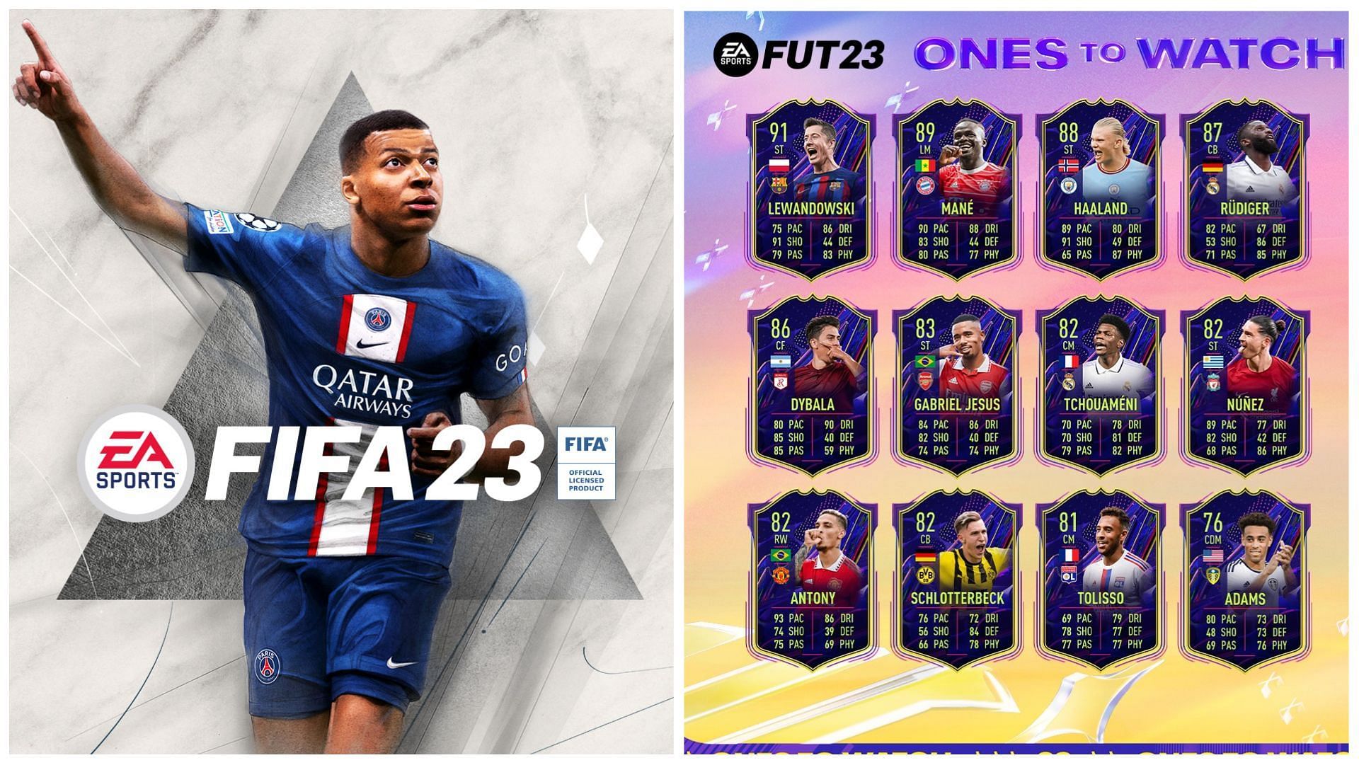 Ones to Watch is the first promo of FIFA 23 Ultimate Team (Images via EA Sports)