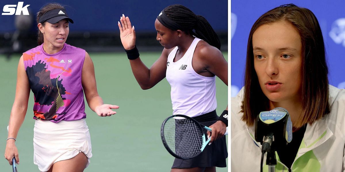 (From L) Jessica Pegula, Coco Gauff, and Iga Swiatek.