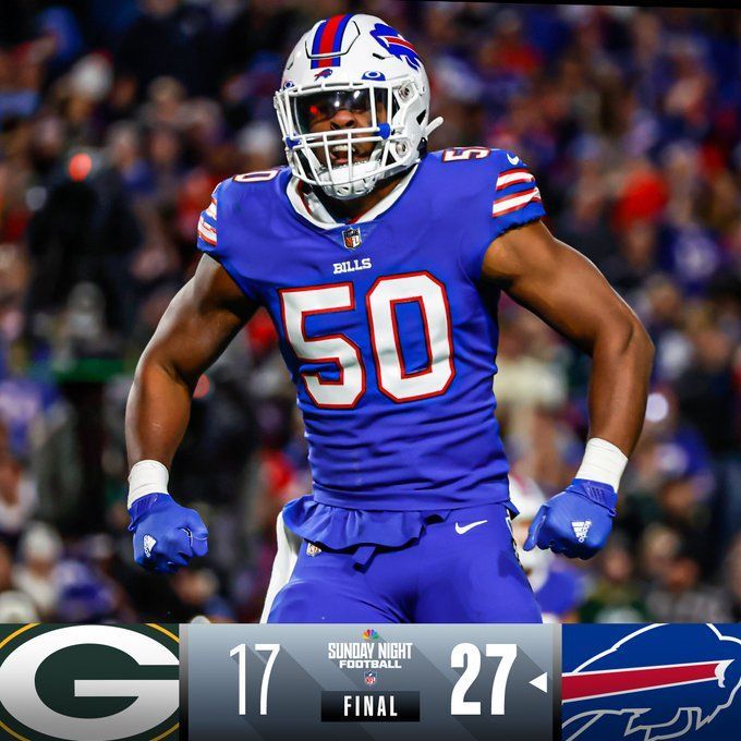 Who won the Packers vs Bills game last night?