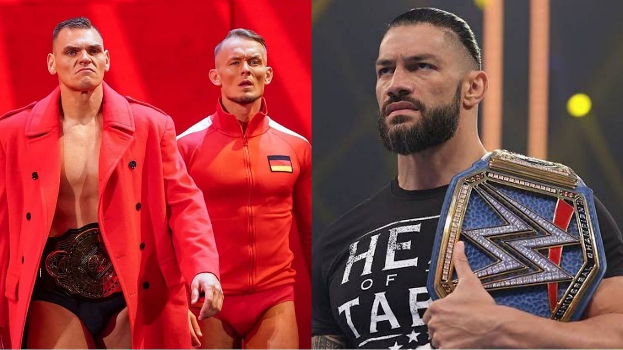 WWE सुपरस्टार्स गुंथर, लुडविग काइजर और रोमन रेंस 