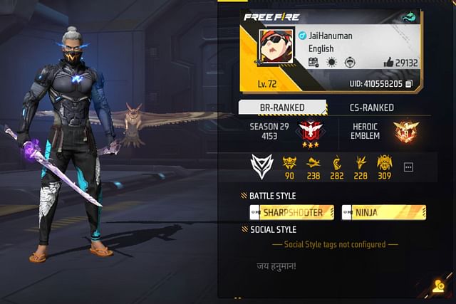 Killer FF's Free Fire MAX ID, stats, rank, guild, and YouTube income in ...