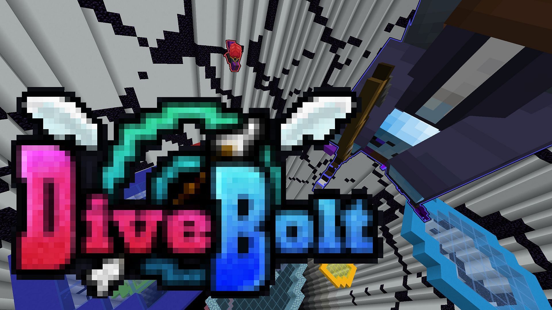 DiveBolt is a fun PvP-centric glide map that can get quite competitive (Image via Jackelton, Yunified/Minecraft Maps)