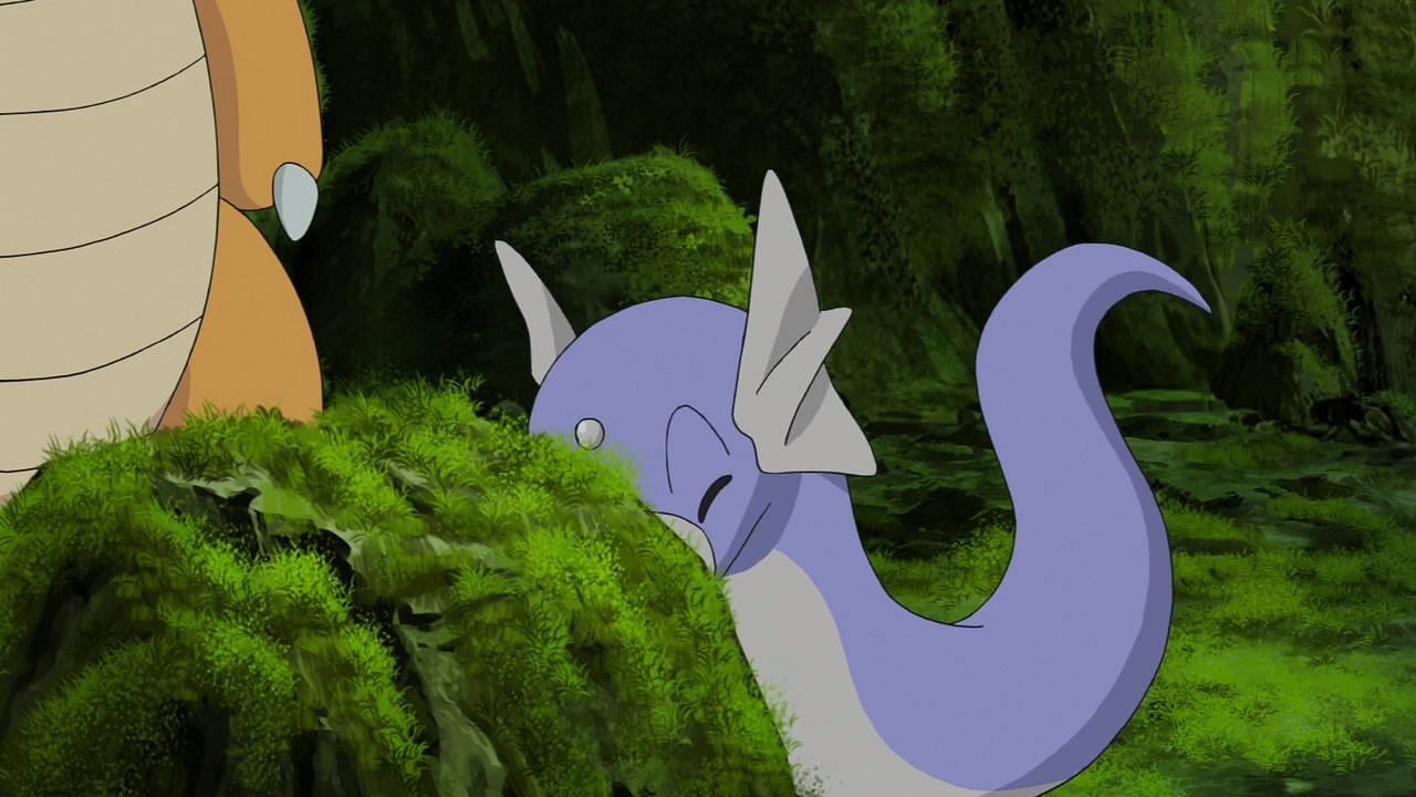Dratini as it appears in the anime (Image via The Pokemon Company)