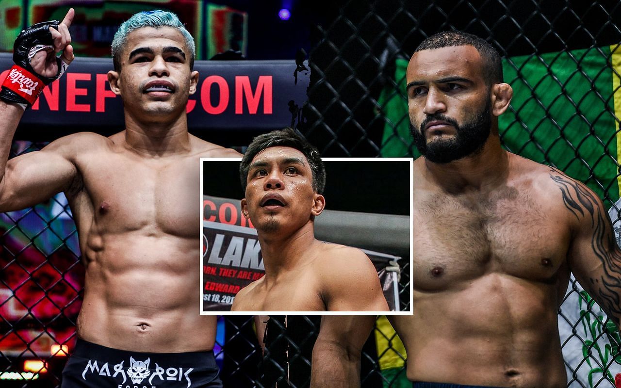 (left) Fabricio Andrade, (middle) Kevin Belingon, (right) John Lineker [Credit: ONE Championship]