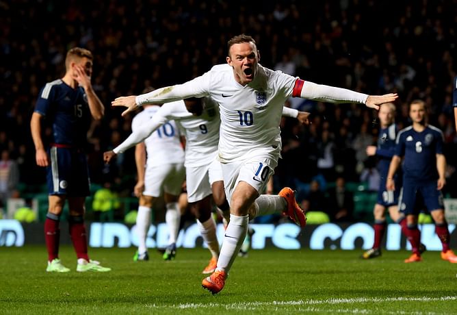Top five all-time goalscorers for England