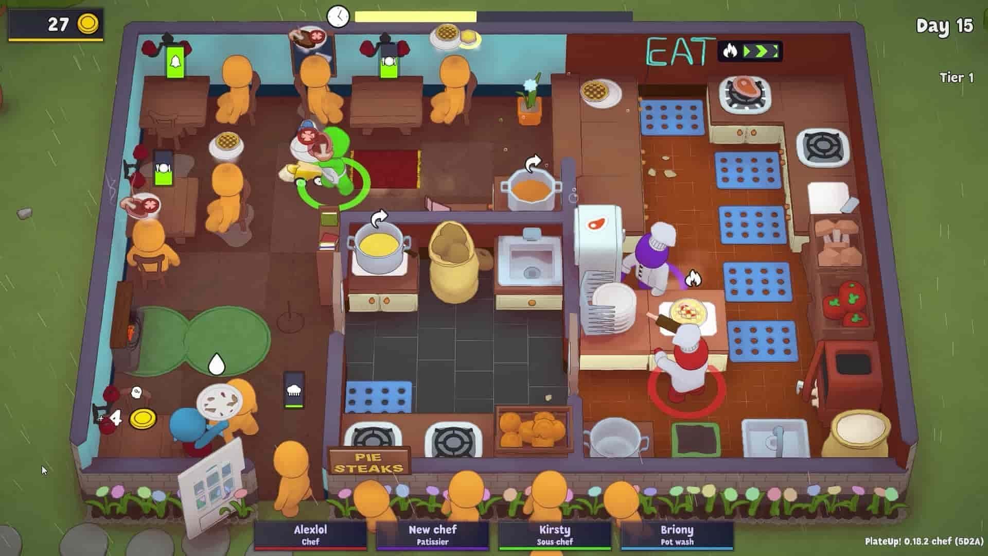 Only the best upgraded appliances will make a restaurant successful in the game (Image via Yogscast Games)