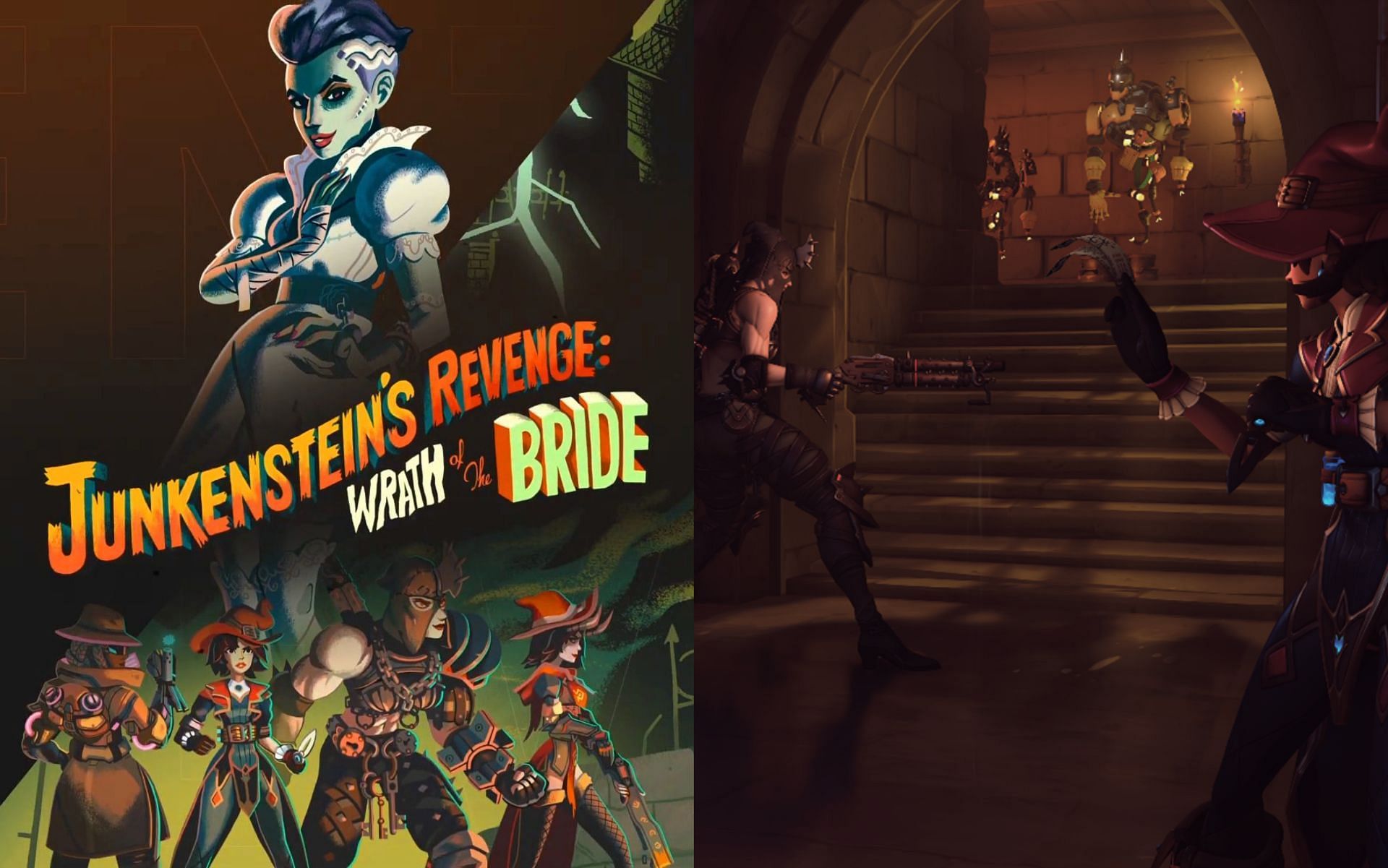 Overwatch 2 Junkenstein&rsquo;s Revenge: Wrath of the Bride event (Images via Blizzard)