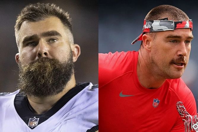 “They don’t even let white guys try anymore” – Jason Kelce, Travis Kelce settle debate over most difficult position in the NFL