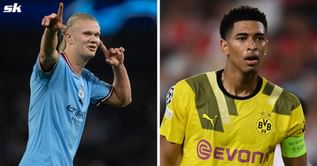 "Can’t get anything over that geezer" - Jude Bellingham makes hilarious Erling Haaland claim after equaling Manchester City superstar's UCL record