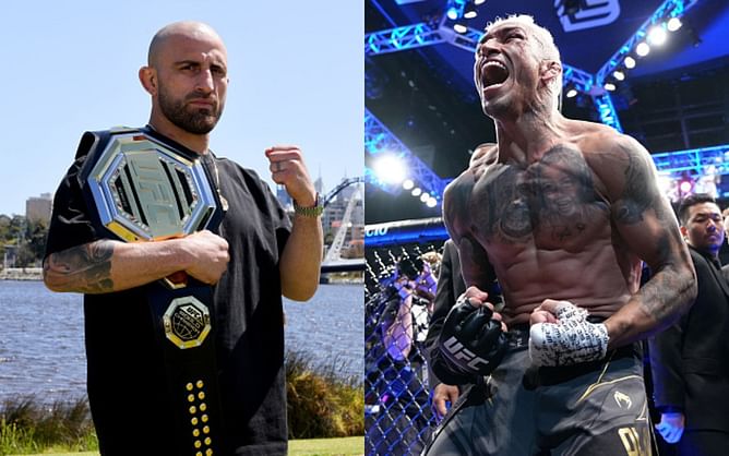 "I can fight there in February, but for his belt" - Charles Oliveira details plan to fight Alexander Volkanovski in Australia for the featherweight belt