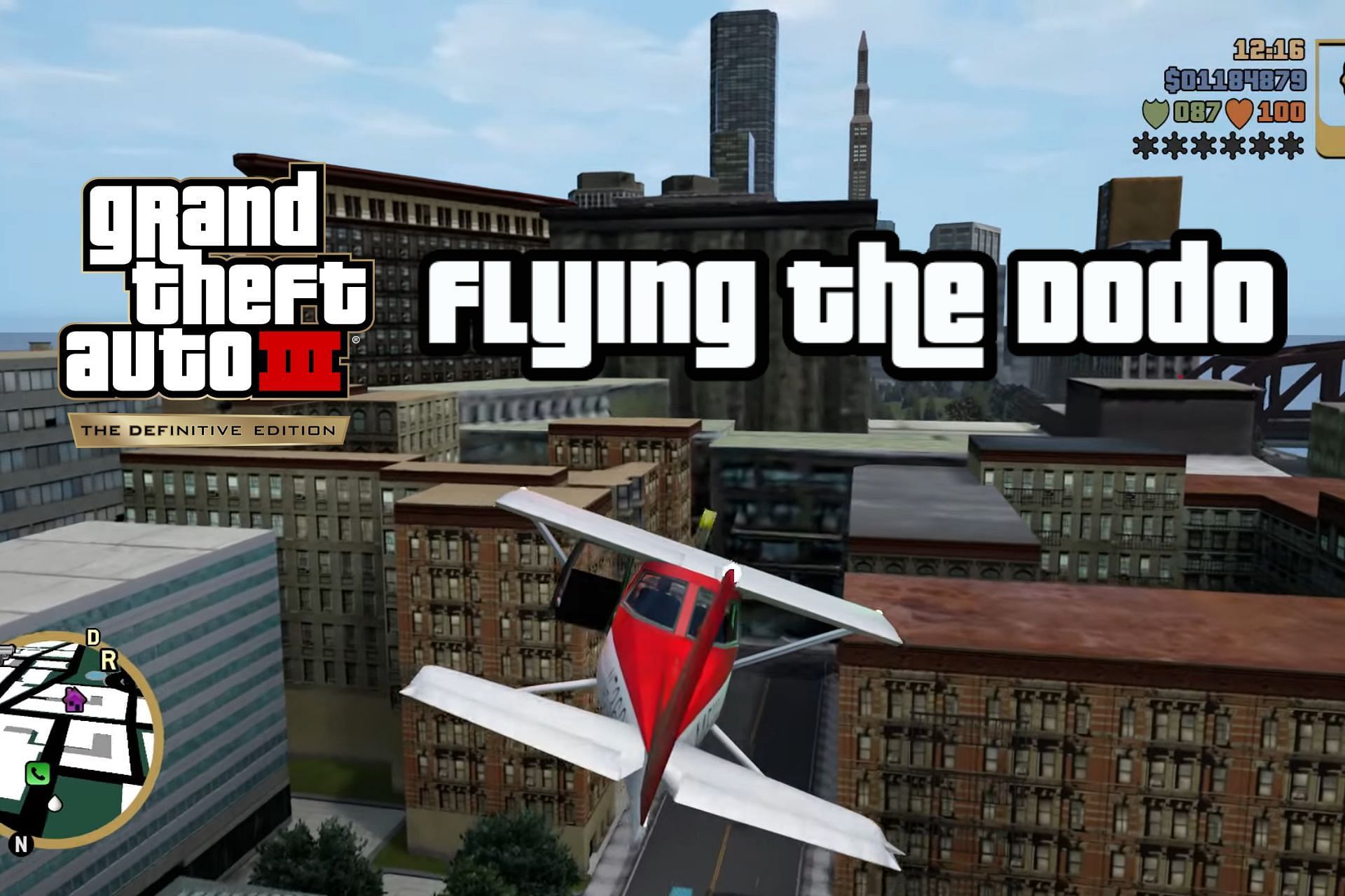 Learn how to fly the Dodo in GTA 3 Definitive Edition (Image via Rockstar Games)