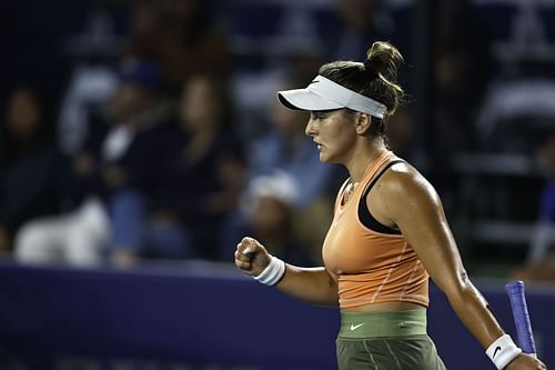 Bianca Andreescu at San Diego Open. Photo by Michael Owens/Getty Images