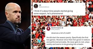 “Can’t name anyone else who is even comparable to him”, “growing into a leader” – Manchester United fans in awe of ‘phenomenal’ 23-year-old after 3-0 win over Sheriff