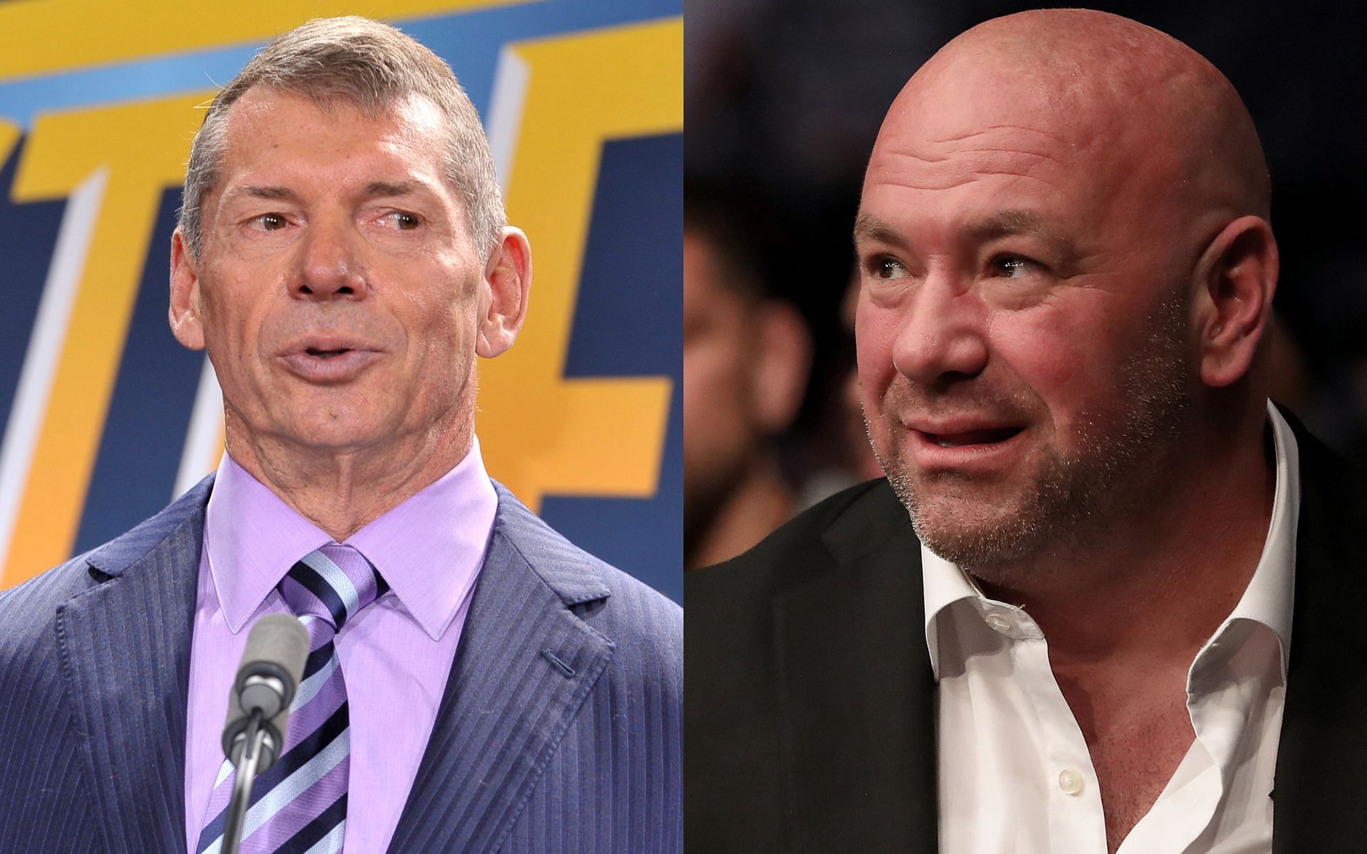 Vince McMahon (left), Dana White (right)