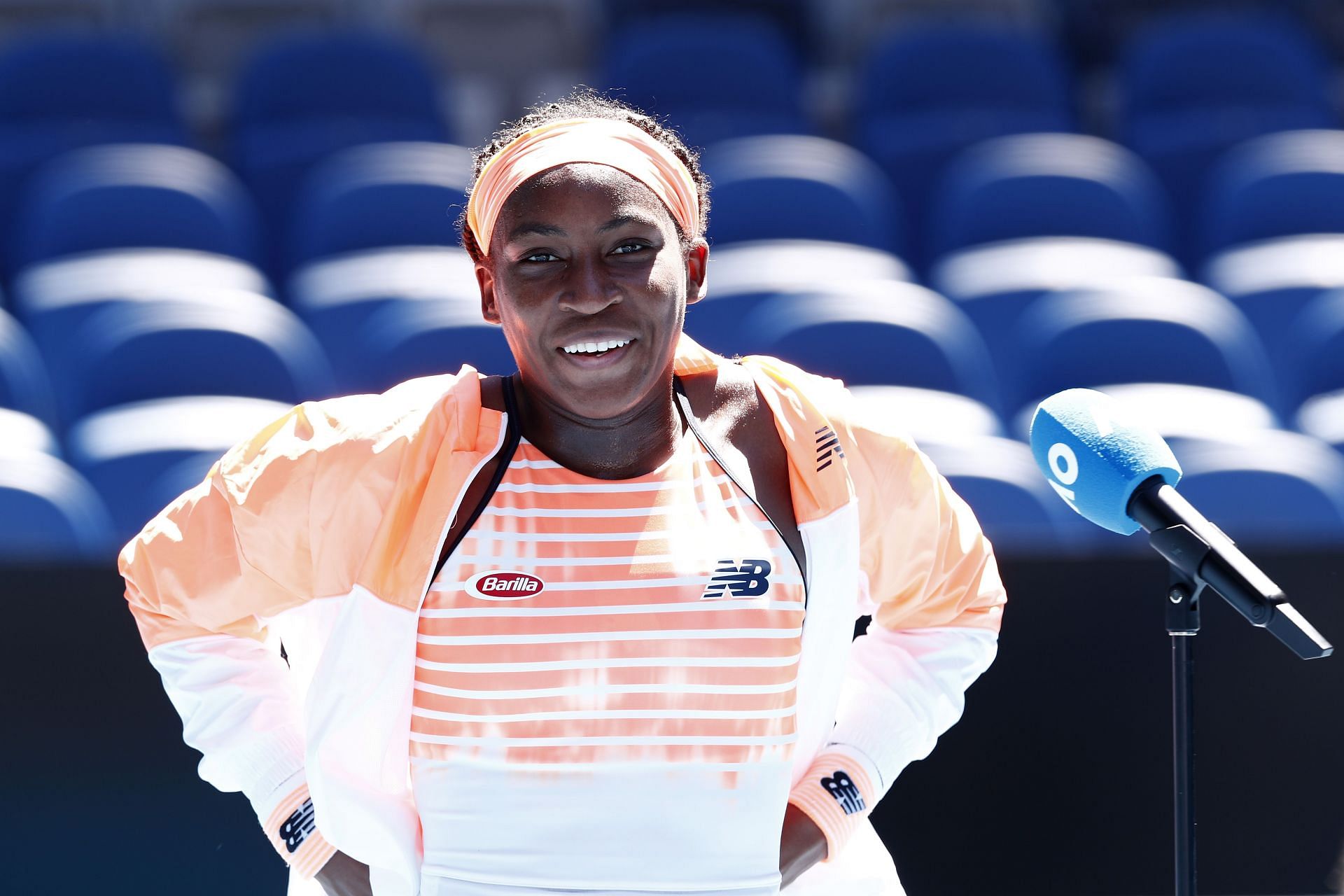 Coco Gauff pictured at the 2021 Australian Open.