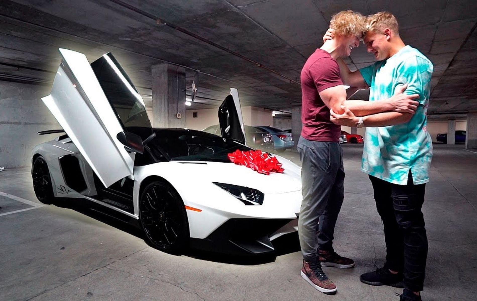 Jake Paul buys Logan Paul a Lamborghini Aventador