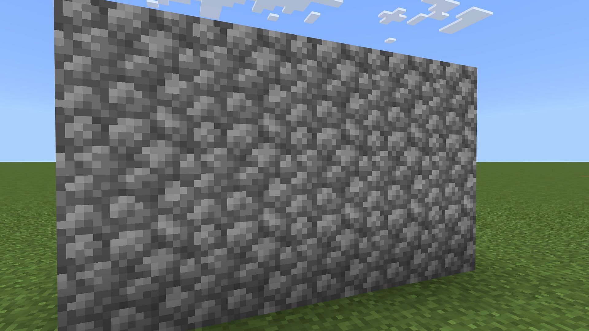Cobblestone is the nosiest in terms of texture, but it is also the most common variant (Image via Mojang)