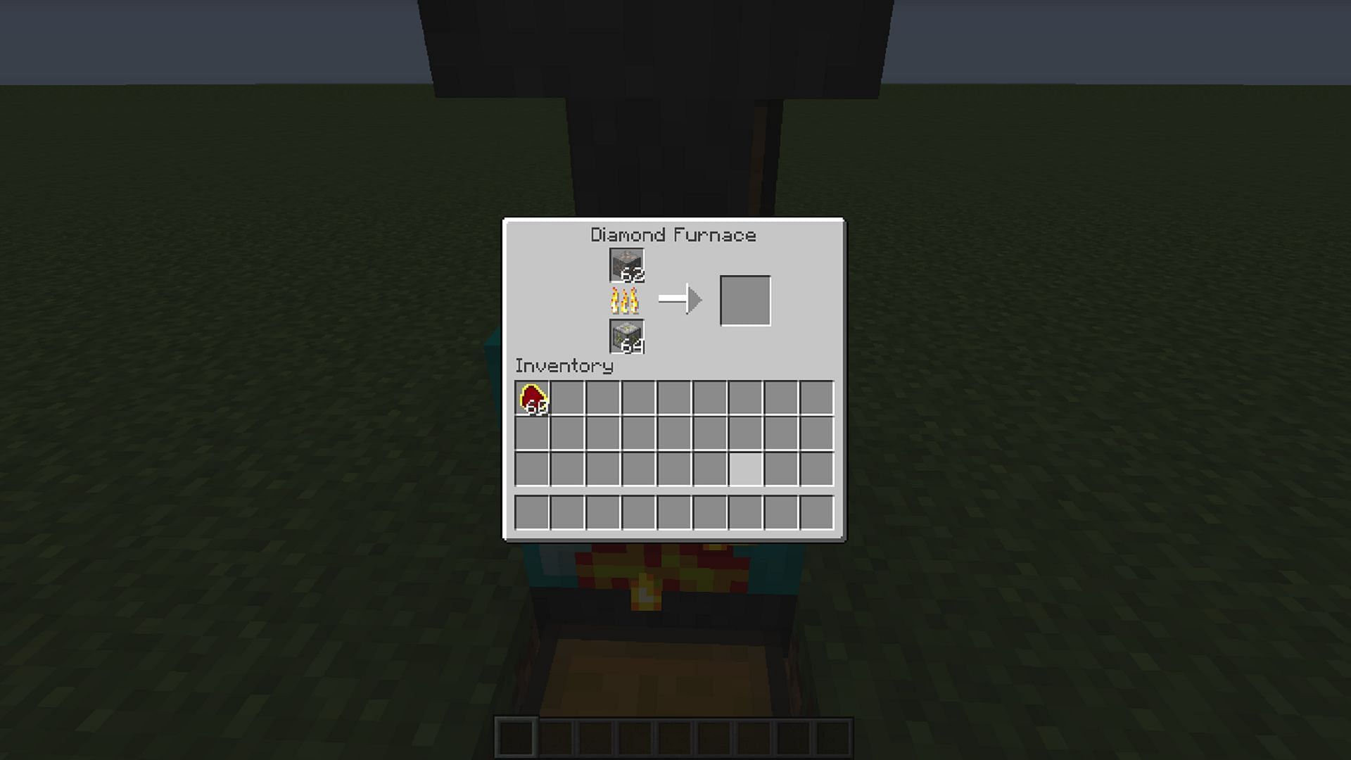 Iron ore being smelted in the Minecraft mod &quot;Iron Furnaces&quot; (Image via XenoMustache/CurseForge)