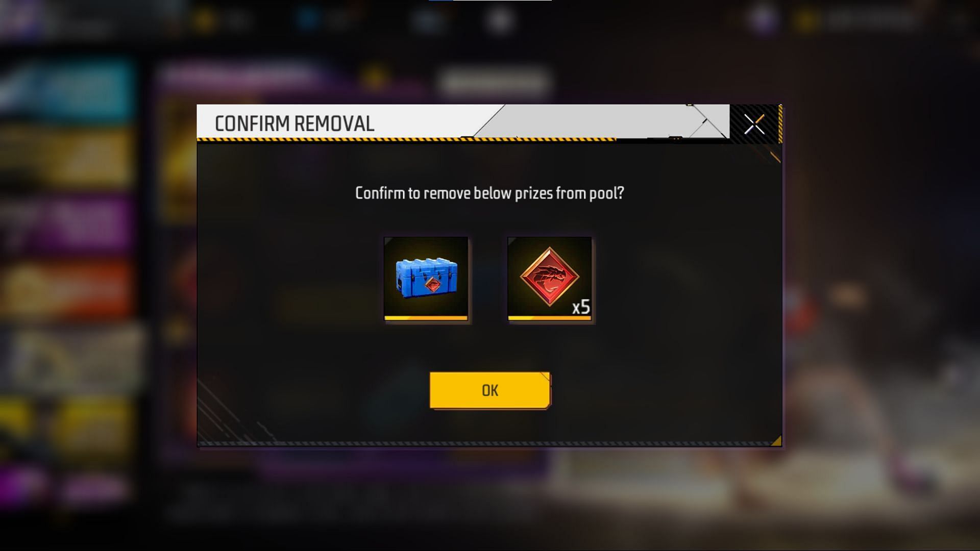 Once the selection is made, it cannot be reverted (Image via Garena)