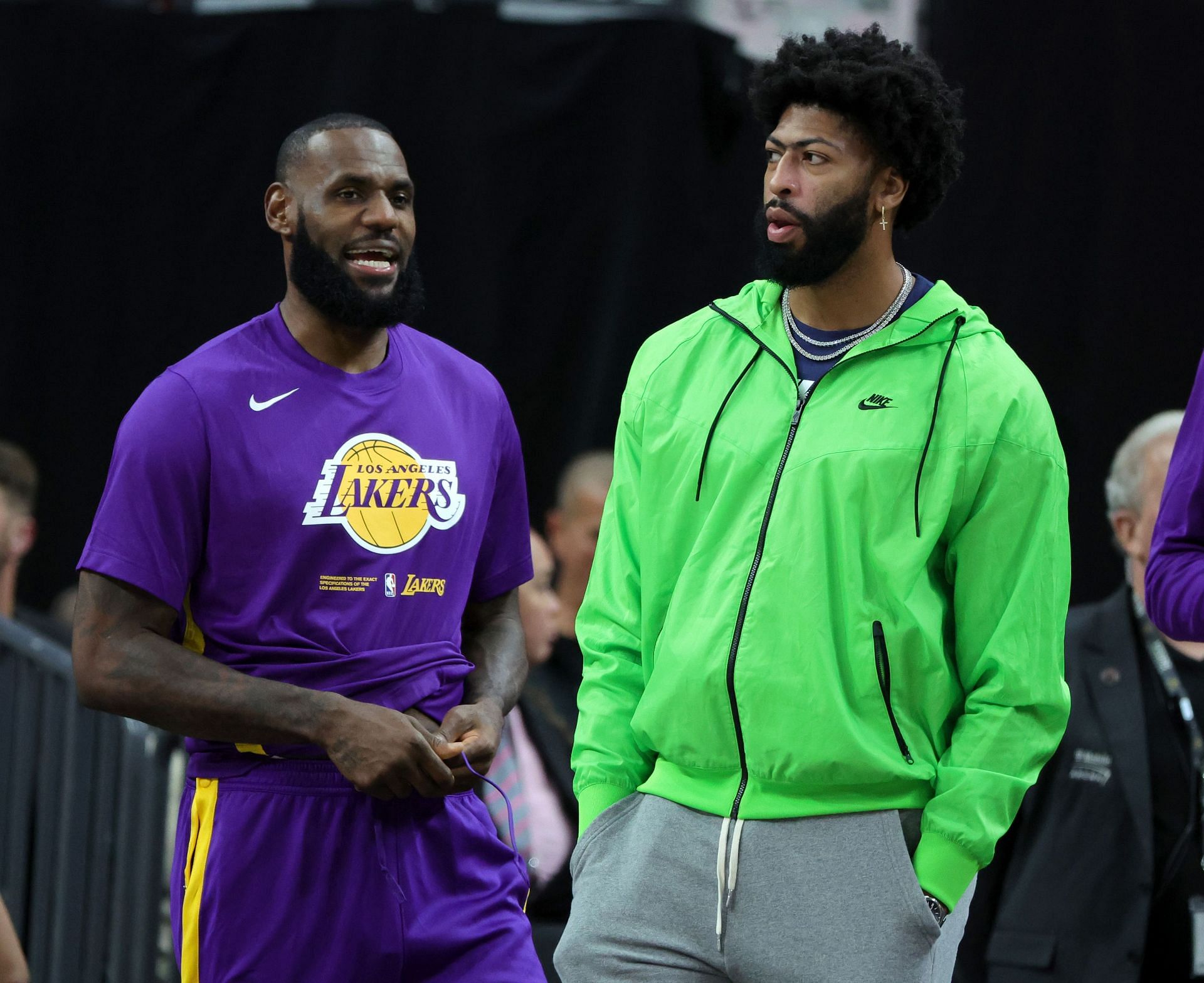 LA Lakers superstar forwards LeBron James and Anthony Davis