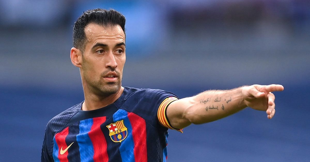 Barcelona midfielder Sergio Busquets. 