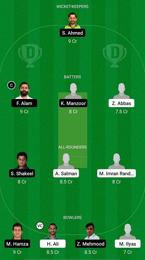 SOP vs SIN Dream11 Prediction - Pakistan Domestic Test