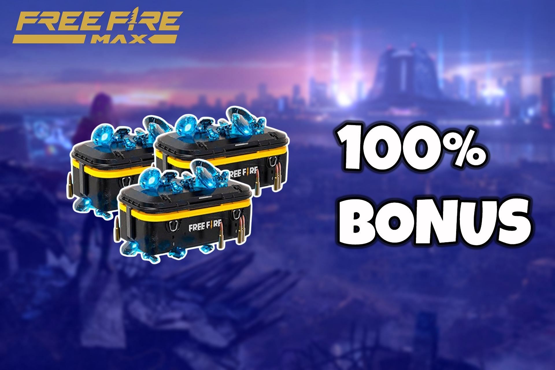 Users can currently get 100% bonus diamonds in Free Fire MAX (Image via Sportskeeda)