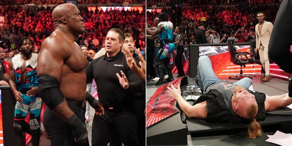Bobby Lashley tussled with Brock Lesnar on RAW